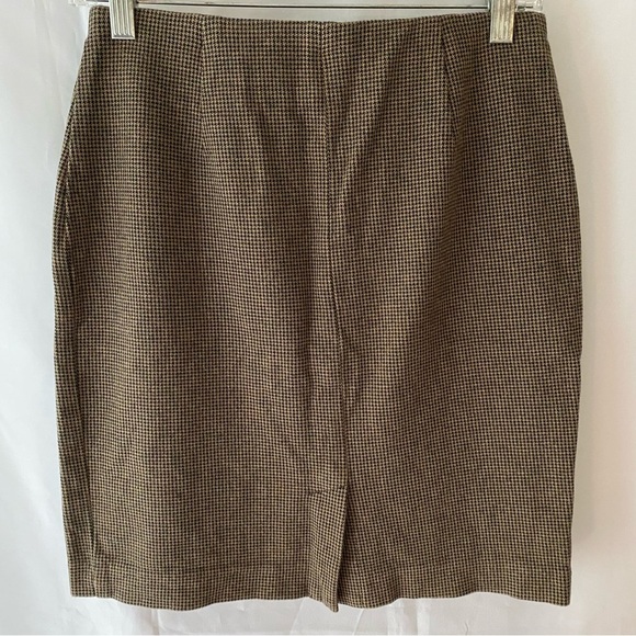 J. Jill skirt Ponte pencil brown black SZ XS. Worn Once - Picture 8 of 10